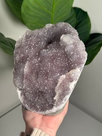 Image 3 of XL SELF STANDING COTTON CANDY APOPHYLITE CUT BASE WITH CALCITE -INDIA- F