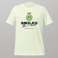 Image 1 of "Give Smiles, Be Kind" Inspirational Unisex T-Shirt