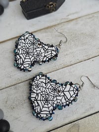 Image 3 of Witch Hat holo earrings 