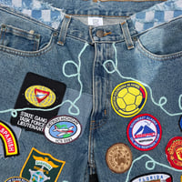 Image 3 of PATCHWORK JORTS SZ 32 