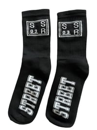 Image 3 of SSR03 - “Traditional” Black Crew Socks 