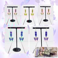 Image 1 of Colorful Butterfly Earrings