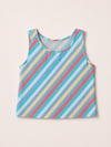 Diagonal Stripe Cropped Tank sizes 8-20 with free post 
