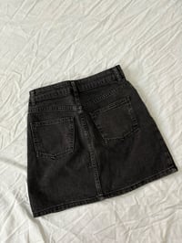 Image 2 of Black denim skirt // 34 