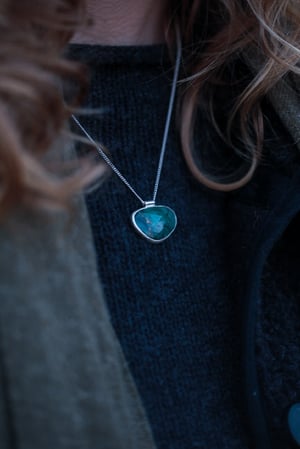 Image of Emerald Kintsugi Necklace 