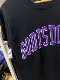 Image 2 of God is dope tee purple