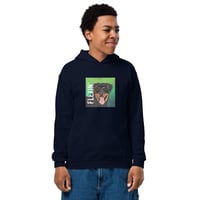 Image 4 of Youth heavy blend hoodie with Dog