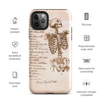 Image 4 of Antique Book Page Detailed Illustration Human Skeleton Tough Case for iPhone®