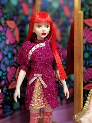 Image of Lounginglinda ~ Gliter Cheongsam for Blythe and Cherry