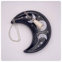 Image 2 of Moon Phase Crescent Ceramic Trinket Tray