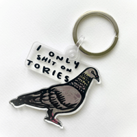 Image 1 of Sh*t on Tories keyring 