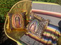 Image 10 of Virgin of charity leopard fabric cushion cover