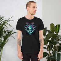 Image 1 of Kraken Style Colorful Skull Unisex t-shirt