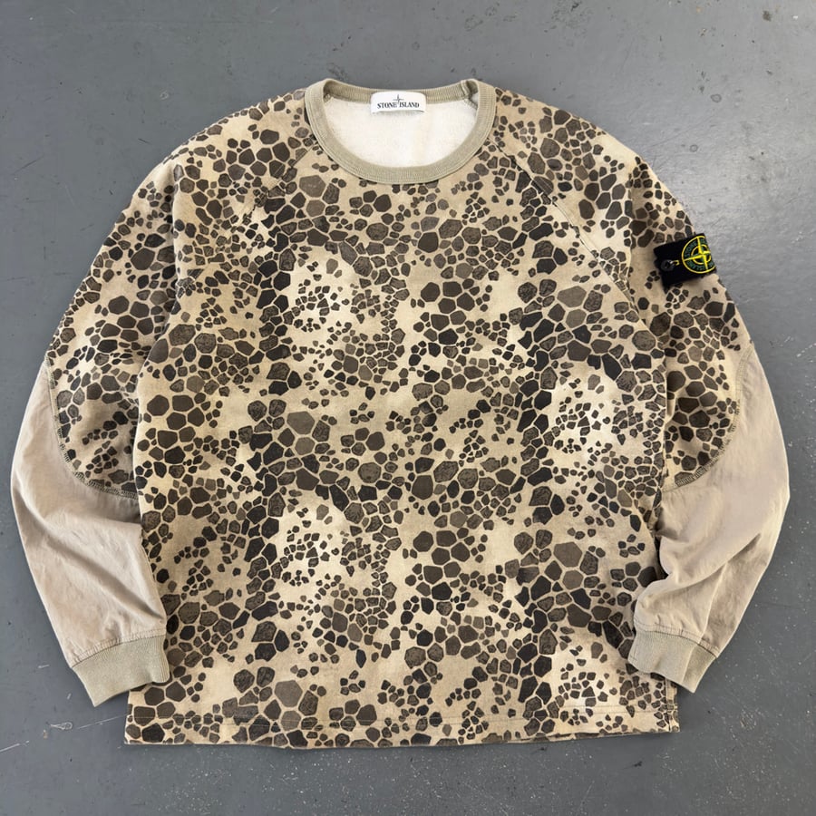 Image of SS 2018 Stone Island Aligator Camo sweatshirt, size large