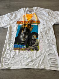 Large biggie white/yellow lace destroyed 