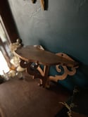 Console/ étagère en noyer massif -début XXeme 
