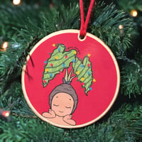 Image 2 of Kalo Kalikimaka Round Ornament