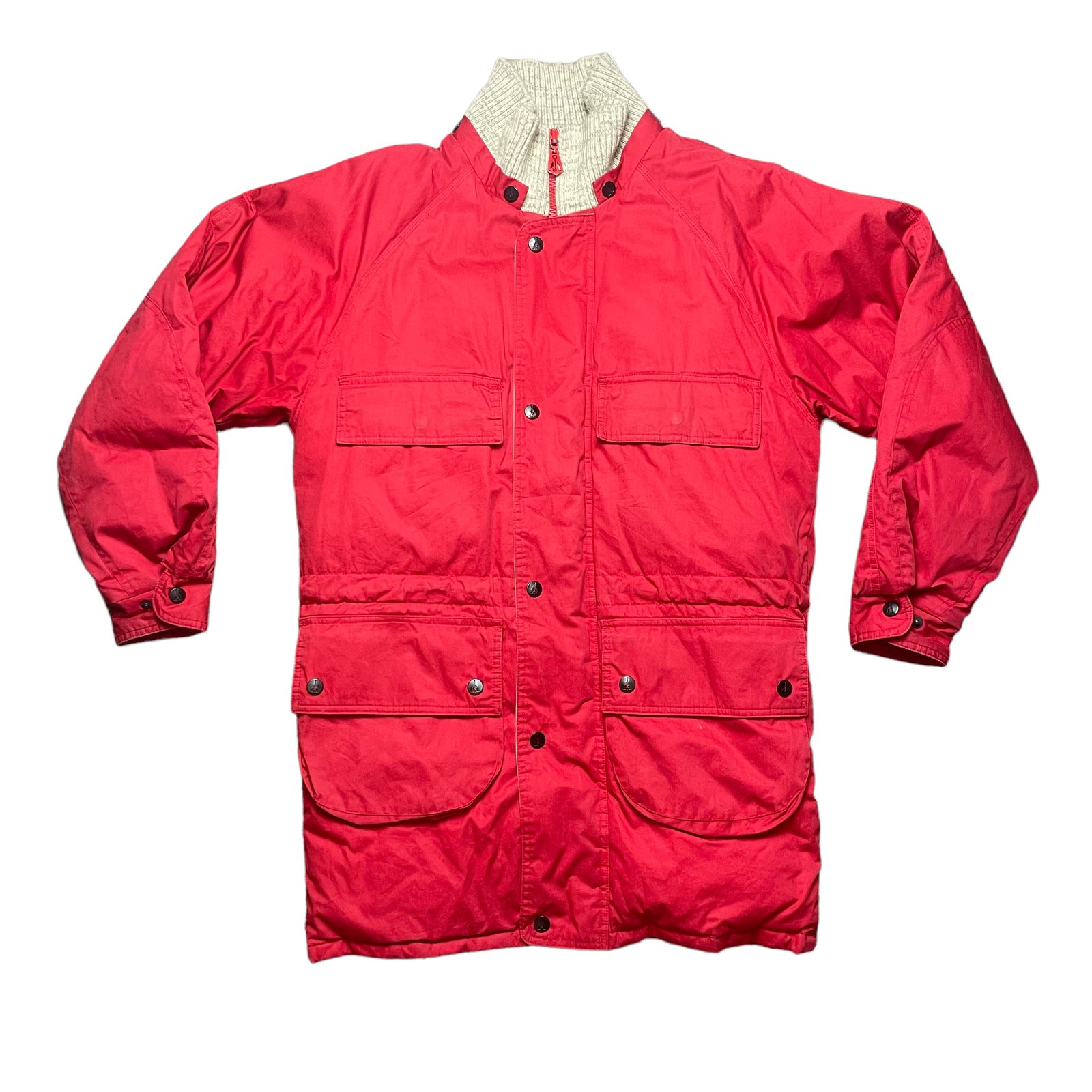 Nautica red cheap puffer coat