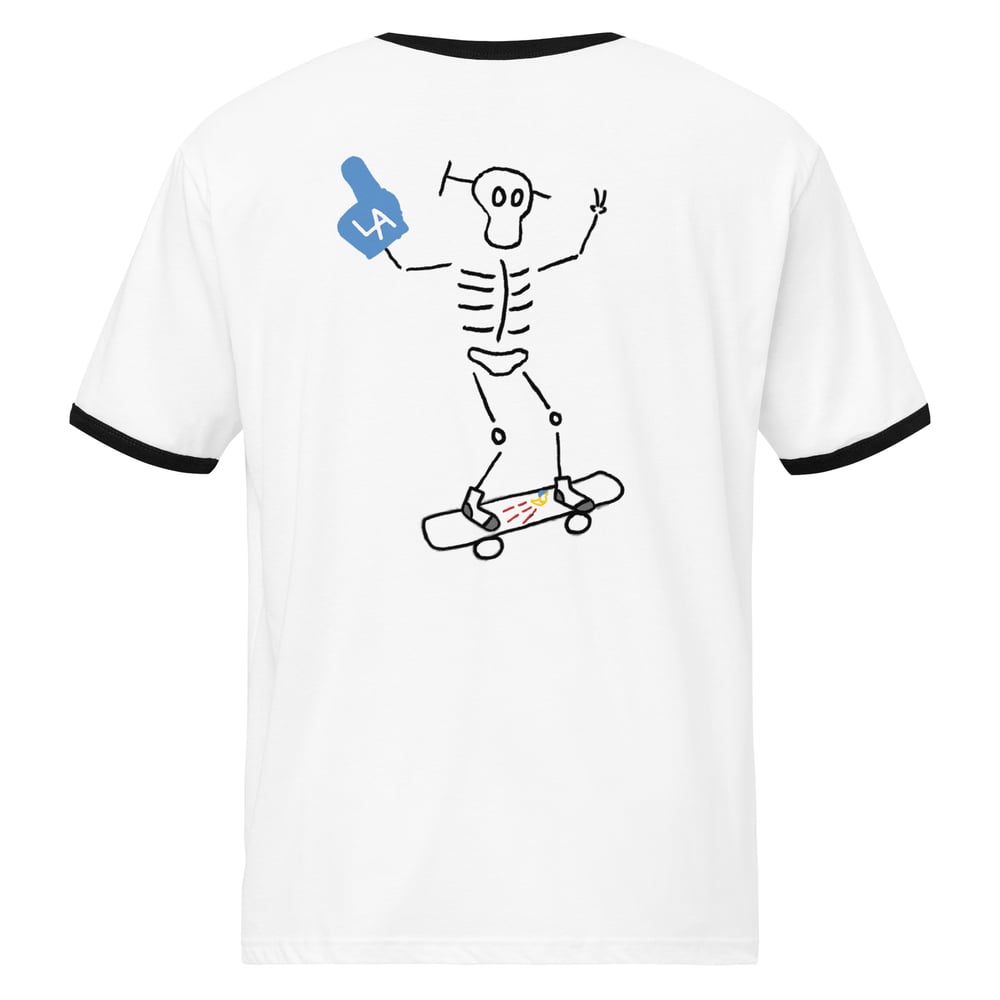 Image of UNHINGED & UNDEFEATED Ringer tee LA Tribute Edition