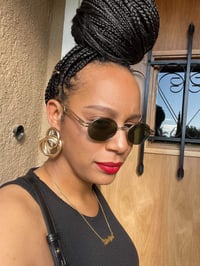 Image 3 of Renata Gold Whirlwind earrings 