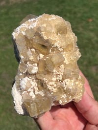 Image 15 of Yellow Cubic Fluorite & Barite Specimen | Beijing China #2654