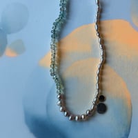 Image 4 of aqua and pink pearls necklace