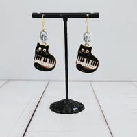 Image 2 of Keyboard Kitty Earrings 