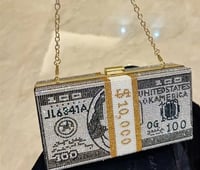 Image 1 of Glamorous & Luxurious Style Money Bling Purse