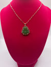 Buddha Jade Green Pendant Necklace