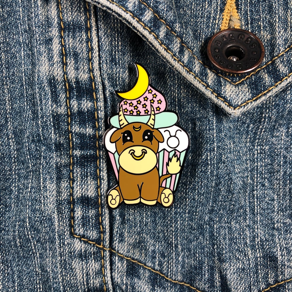 Image of Taurus Cupcake Pin