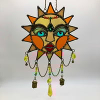 Image 1 of Iridescent Orange and Gold Indian Sun