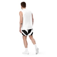 Image 2 of Men/Boys Leaves Design Mesh Shorts