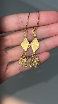 Image 3 of Golden Glow Drop Earrings