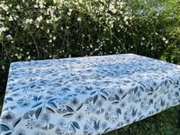 Image 2 of Tablecloth - JP Eucalyptus Blossom (Grey/Blue/White)