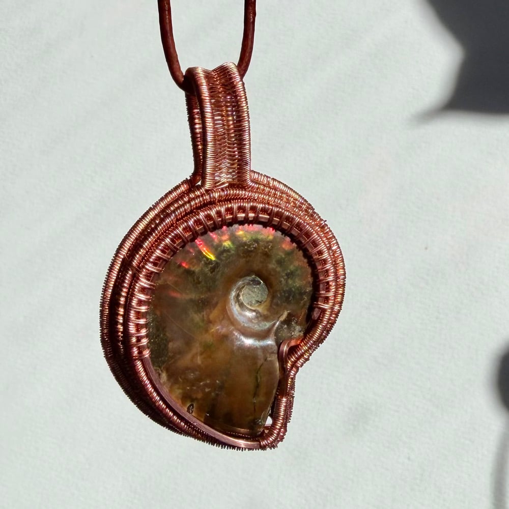 Image of Double-Sided Ammonite Pendant