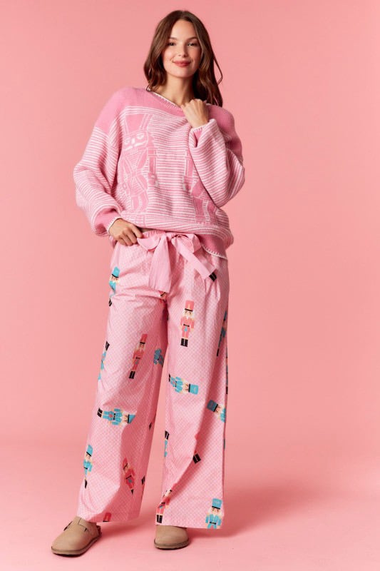 Image of Pink Nutcracker Lounging Pants
