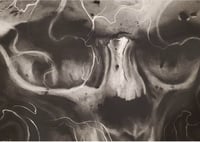 Horizontal Smokey skull