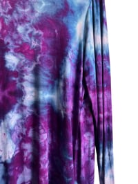 Image 3 of S Jersey Knit Cardigan in Purple Haze Ice Dye