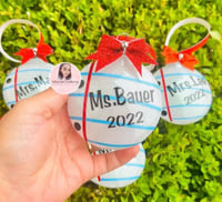 Image 4 of Teacher Christmas tree Ornament 
