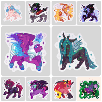 MLP G4 and G5 Villians Star Stickers