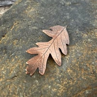Image 1 of Copper Oak Leaf Brooch