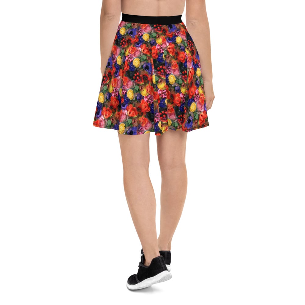 Image of Cosmic Bloom Skater Skirt