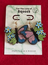 Image of Wooden Handpainted Butterflies