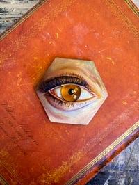Image 1 of Glass Eye Clay Sculpture Magnet