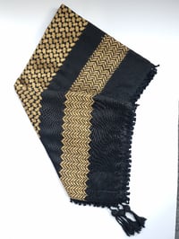 Image 4 of Golden / Chocolate Brown keffiyeh (Made in Jordan)