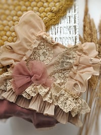 Image 2 of Newborn bodysuit for photoshoots - Naomi - dusty pink & beige