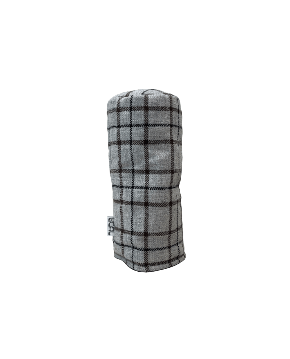 Wool Grey, Brown And Black Check Head Cover