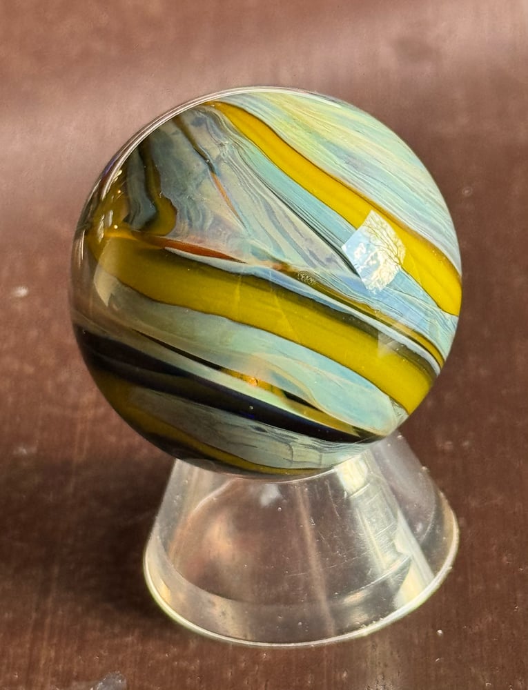Image of Lime Swirl Junk Planet Marble