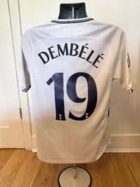 Image 3 of Tottenham Hotspur “DEMBELE 19” 2017/18 Home Shirt + UCL patches, M