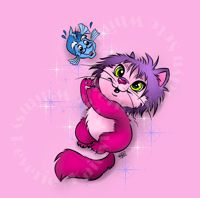 Image 4 of Mischievous Kitty Sticker Pack Collection 1